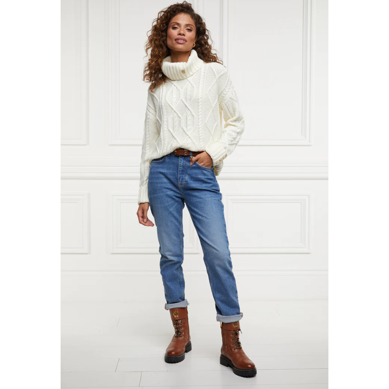 Holland Cooper Camden Biker Boot - Tan-5